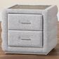 Baxton Studio Cadmus 2-Drawer Nightstand in Light Grey, , large