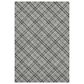 Dalyn Rug Company Soft Essentials Plaid Gray 8" x 10" Indoor/Outdoor Area Rug, , large