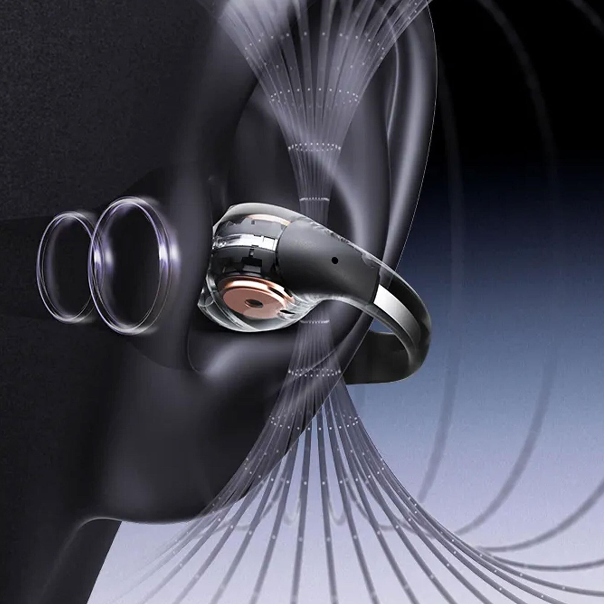 Shokz OpenDots One Open-Ear Clip-On True Wireless Earbuds in Grey