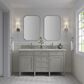 James Martin Vanities Brittany 60" Double Bathroom Vanity in Urban Gray with 3 cm Eternal Jasmine Pearl Silestone Top, Rectangular Sinks and FreePower Wireless Charger, , large