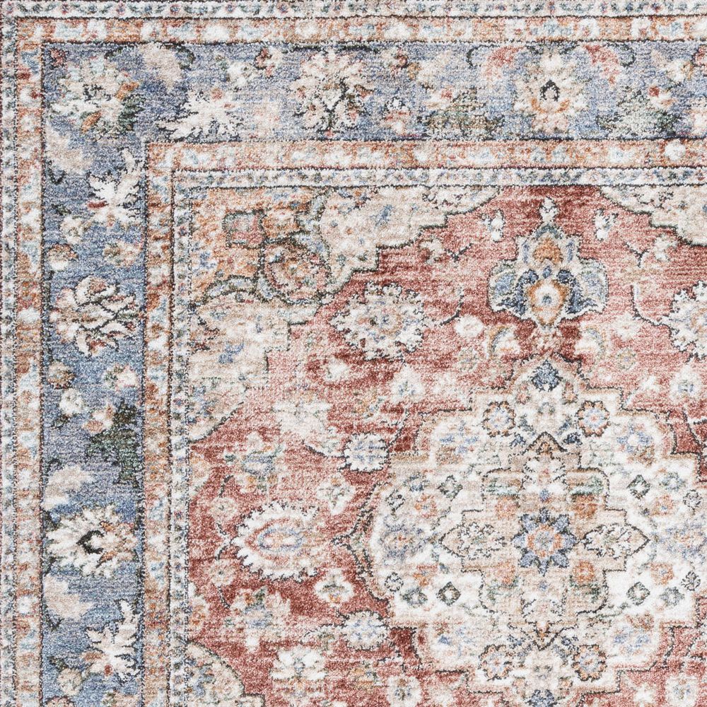 Safavieh Jasmine 2&#39;2&quot; x 9&#39; Rust and Blue Runner, , large