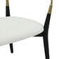 LumiSource Savannah Arm Chair with Cream Cushion in Black and Gold (Set of 2), , large