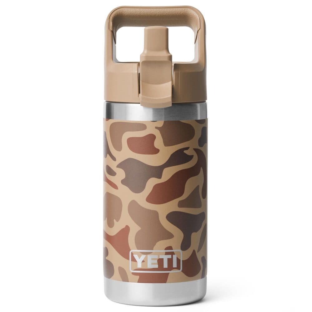 YETI Rambler Jr 12 Oz Kids Water Bottle with Straw Cap in Wetlands Camo, , large