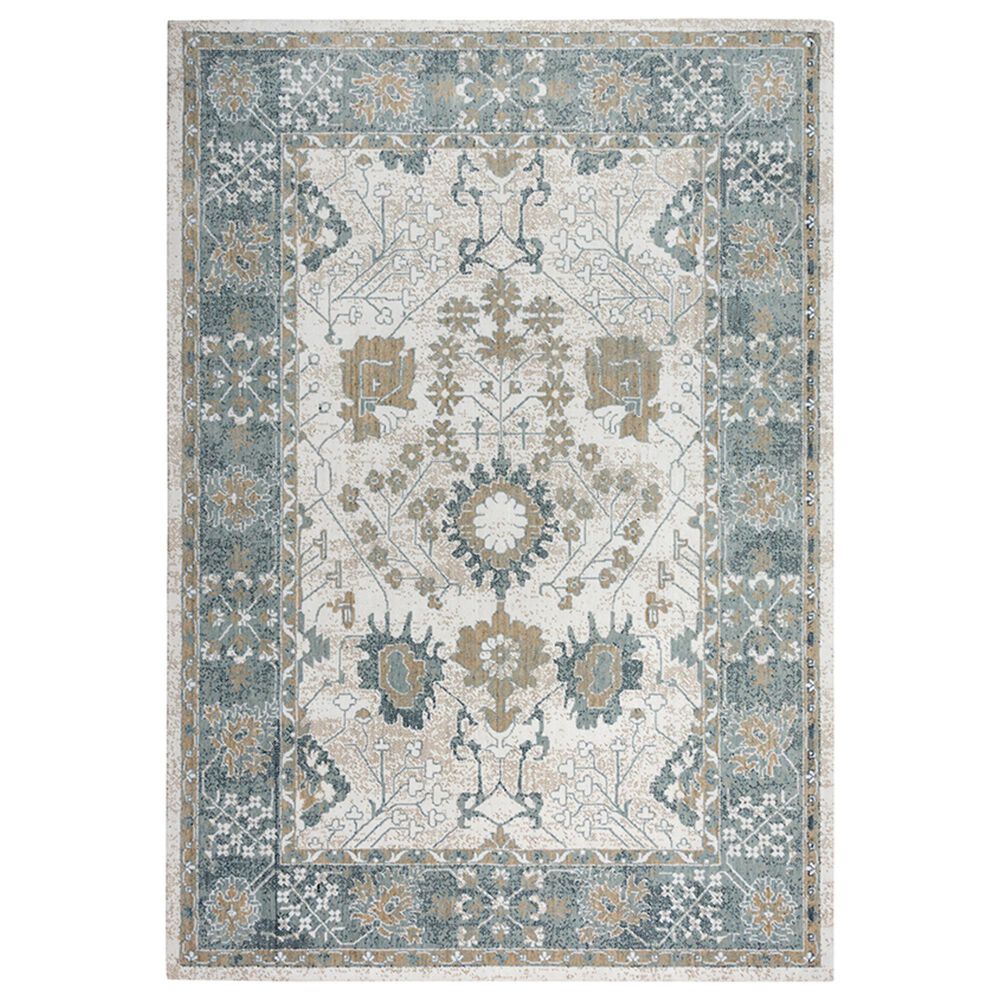RIZZY Elite 10" x 13" Ivory and Light Grey Area Rug, , large