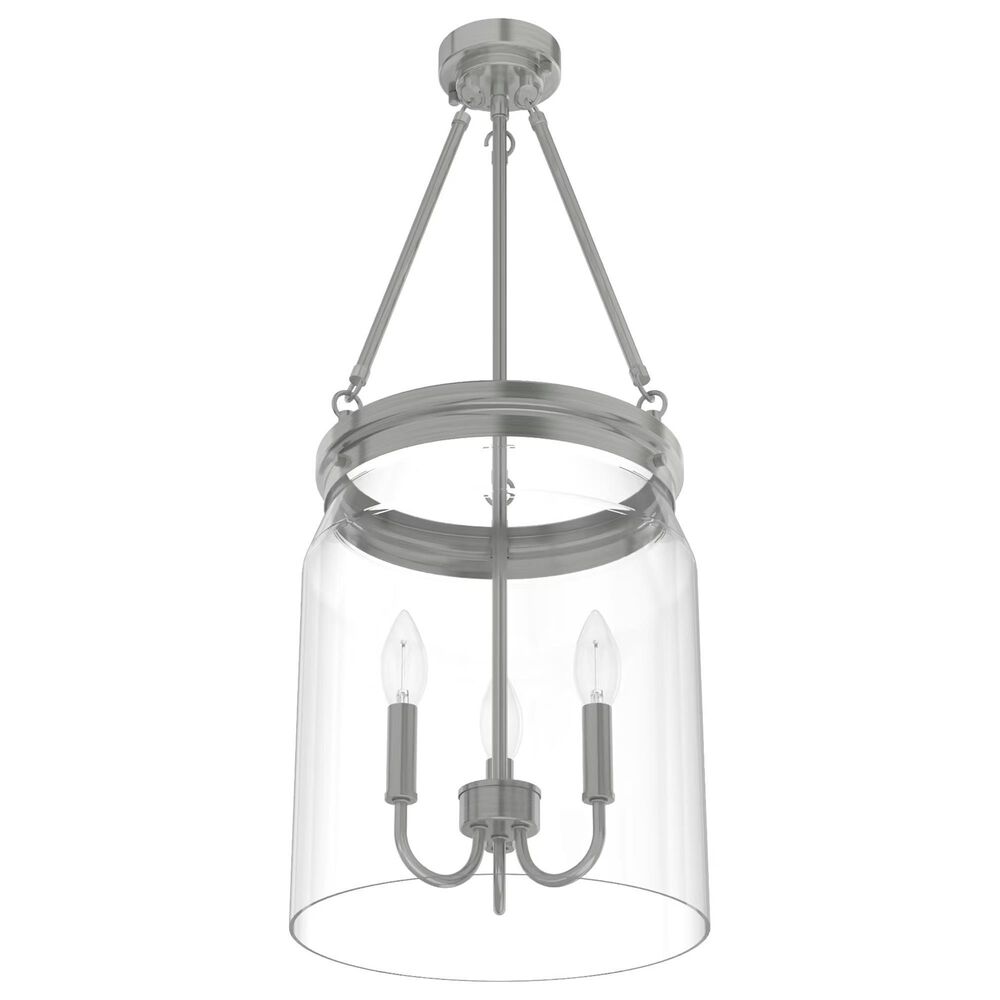 Hunter Devon Park 3-Light Pendant in Brushed Nickel, , large