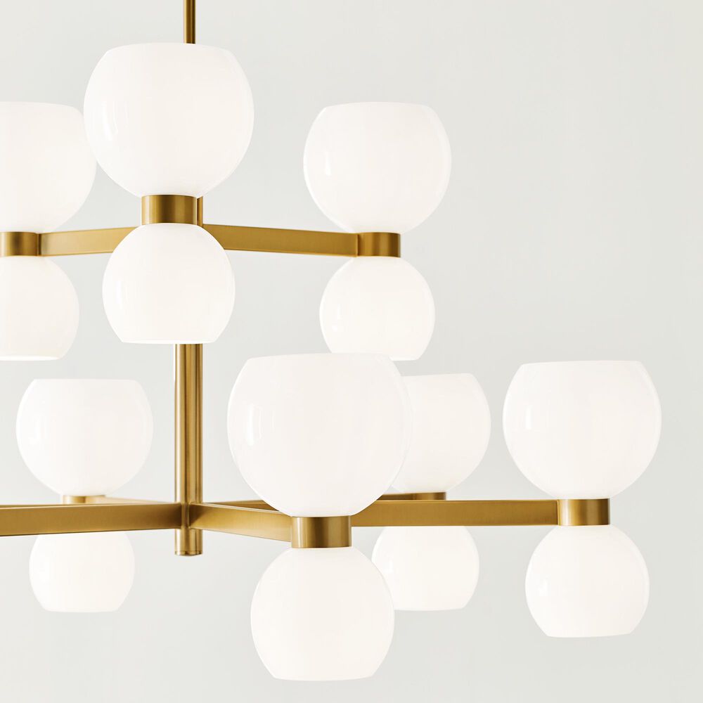 Visual Comfort &amp; Co. Londyn Medium Chandelier in Burnished Brass, , large