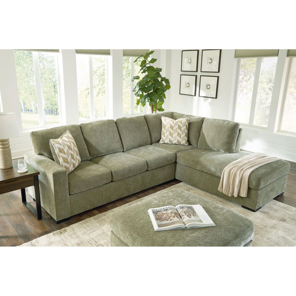Ashley Bridgepoint 2-Piece Right Facing Sectional with Chaise in Moss, , large