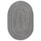 Surya Azalea 6" x 9" Oval Gray, Black and Dark Brown Area Rug, , large