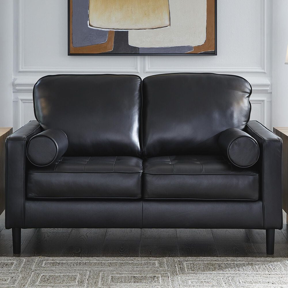 Ashley Bryceview Stationary Loveseat in Onyx, , large