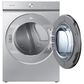 Samsung Bespoke 7.6 Cu. Ft. Front Load Electric Dryer with AI Optimal Dry and Super Speed Dry in Silver Steel, , large