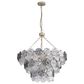 Golden Lighting Cascada 3-Tier 11-Light Pendant with Smoke Plated Glass Shade in Aegean Silver, , large