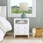 Butler Specialty Company Nora 2 Drawer Nightstand with Open Shelf in Smooth White, , large
