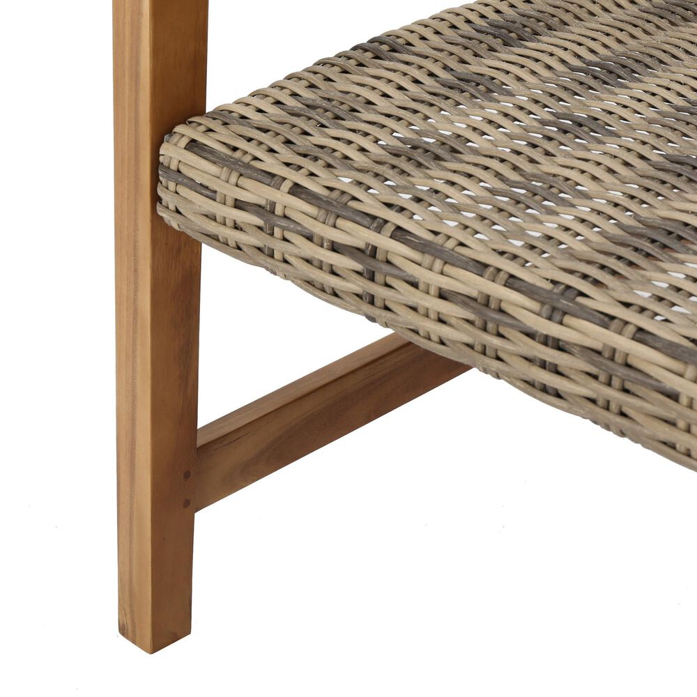 Hearth and Haven Hampton Club Chair in Natural and Gray &#40;Set of 2&#41;, , large