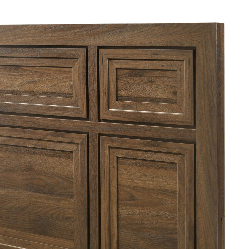 Crown Mark Lorraine King Panel Bed in Brown, , large