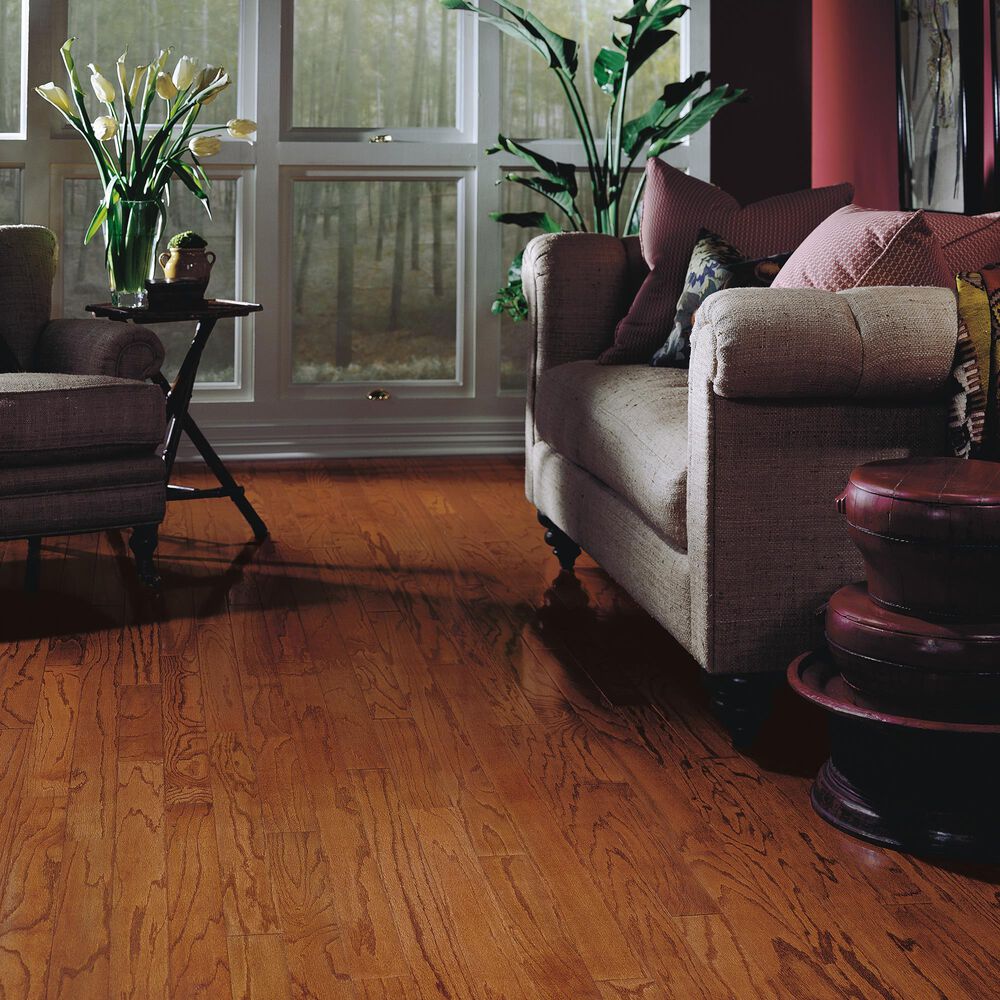Bruce Hardwood Flooring Springdale Gunstock Oak Hardwood, , large
