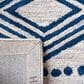 Safavieh Micro-Loop Southwestern 2"6" x 9" Ivory and Navy Runner, , large