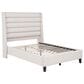 Pacific Landing Leslie Full Upholstered Platform Bed in Beige, , large