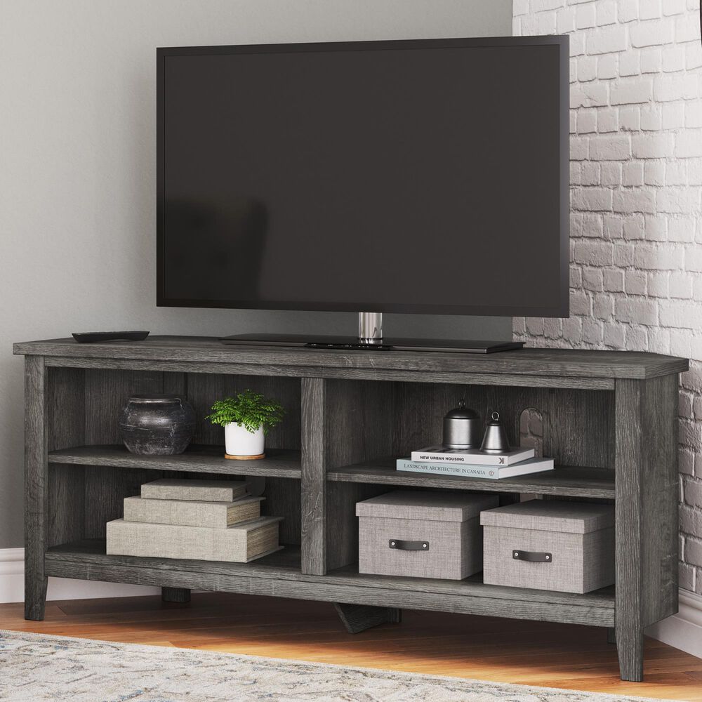 Ashley Arlenbry 48&quot; Corner TV Stand in Weathered Oak, , large