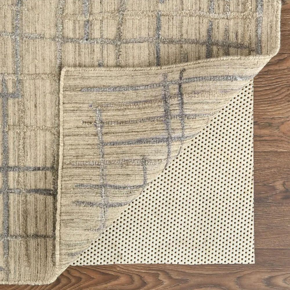 Feizy Kirkwood 2&#39;9&quot; x 8&#39; Beige and Silver Runner, , large