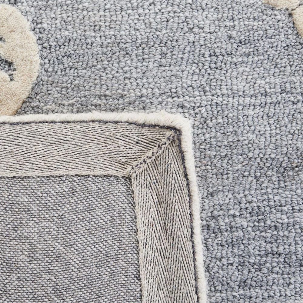 Safavieh Micro-Loop Bohemian 5&#39; x 8&#39; Light Blue and Ivory Area Rug, , large