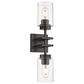 Golden Lighting Tribeca 2-Light Wall Sconce in Matte Black, , large