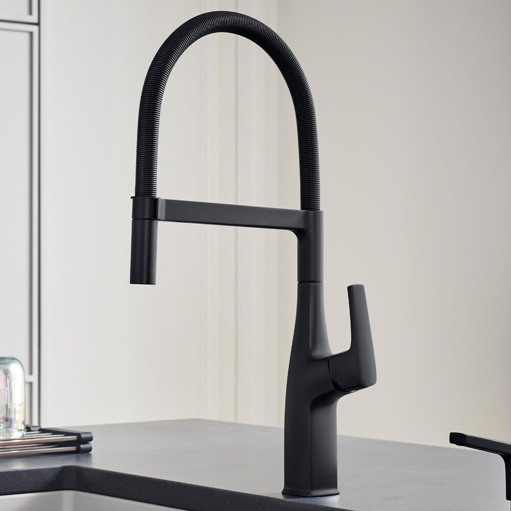 Blanco Rivana Semi Pro Kitchen Faucet 1.5 GPM in Matte Black, , large