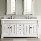 James Martin Vanities Brookfield 72" Double Bathroom Vanity in Bright White with 3 cm Eternal Marfil Quartz Top and Rectangle Sinks, , large