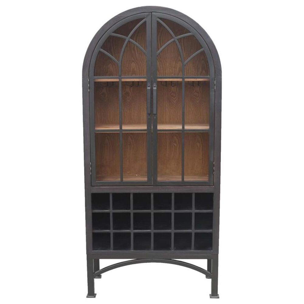 Nest Home Victoria Wine Cabinet in Matte Black, , large