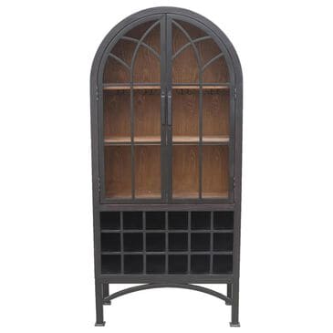 Nest Home Victoria Wine Cabinet in Matte Black, , large