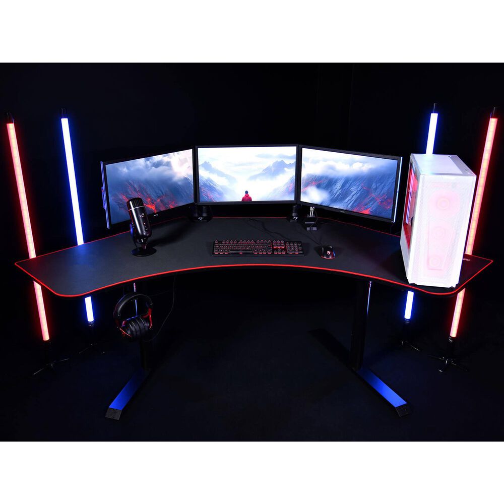 Arrozi Arena Angelo Gaming Desk in Black and Red, , large