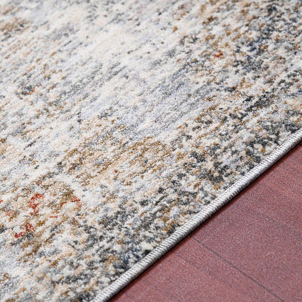 Amer Rugs Vermont VRM-5 2&#39; x 3&#39; Gray and Orange Area Rug, , large