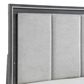 New Heritage Design Odessa King Upholstered Bed in Charcoal and Silver, , large