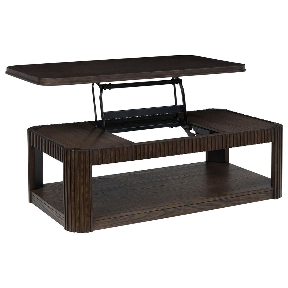 Ashley Carlibrie Lift Top Cocktail Table in Warm Brown, , large