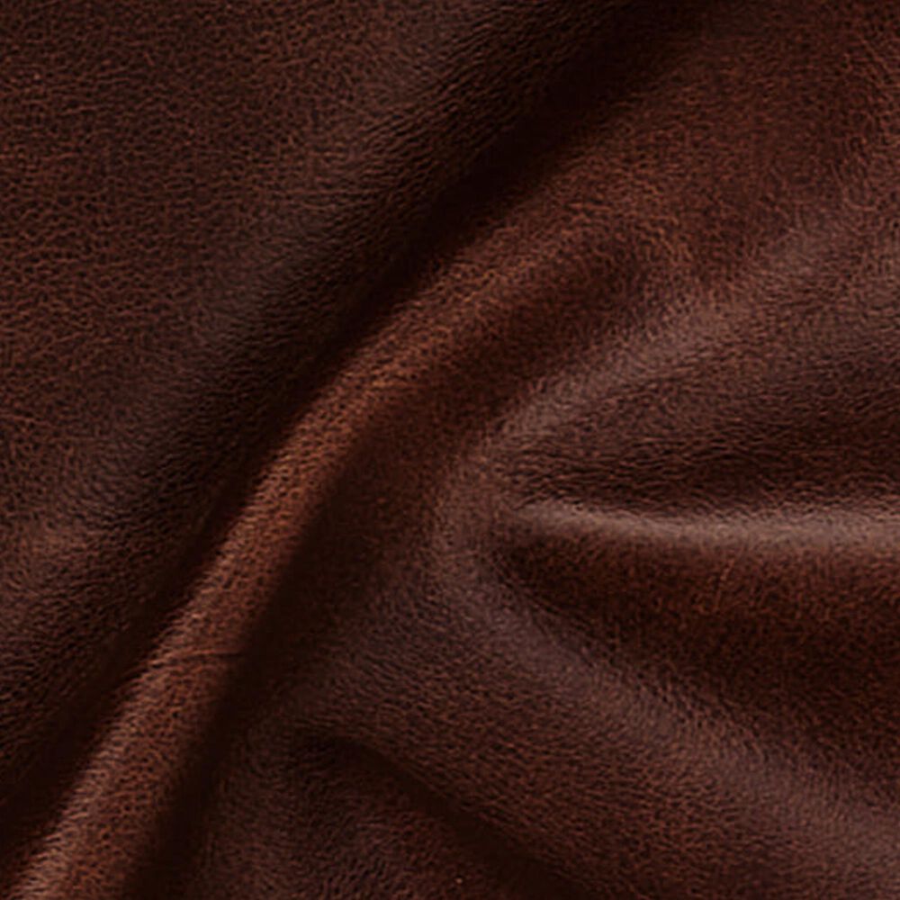 Hydeline Hampton Leather Stationary Sofa in Brown, , large