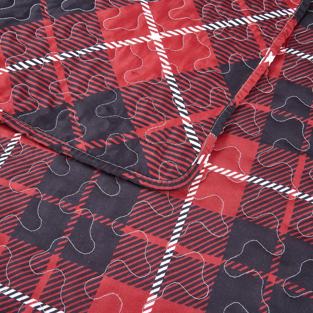 Duke Imports Cabin Life 3-Piece Full/Queen Quilt Set in Red, , large