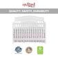 Oxford Baby Briella 4-In-1 Convertible Crib in White, , large