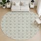 Dalyn Rug Company Soft Essentials Chevron Celery 8" Round Area Rug, , large
