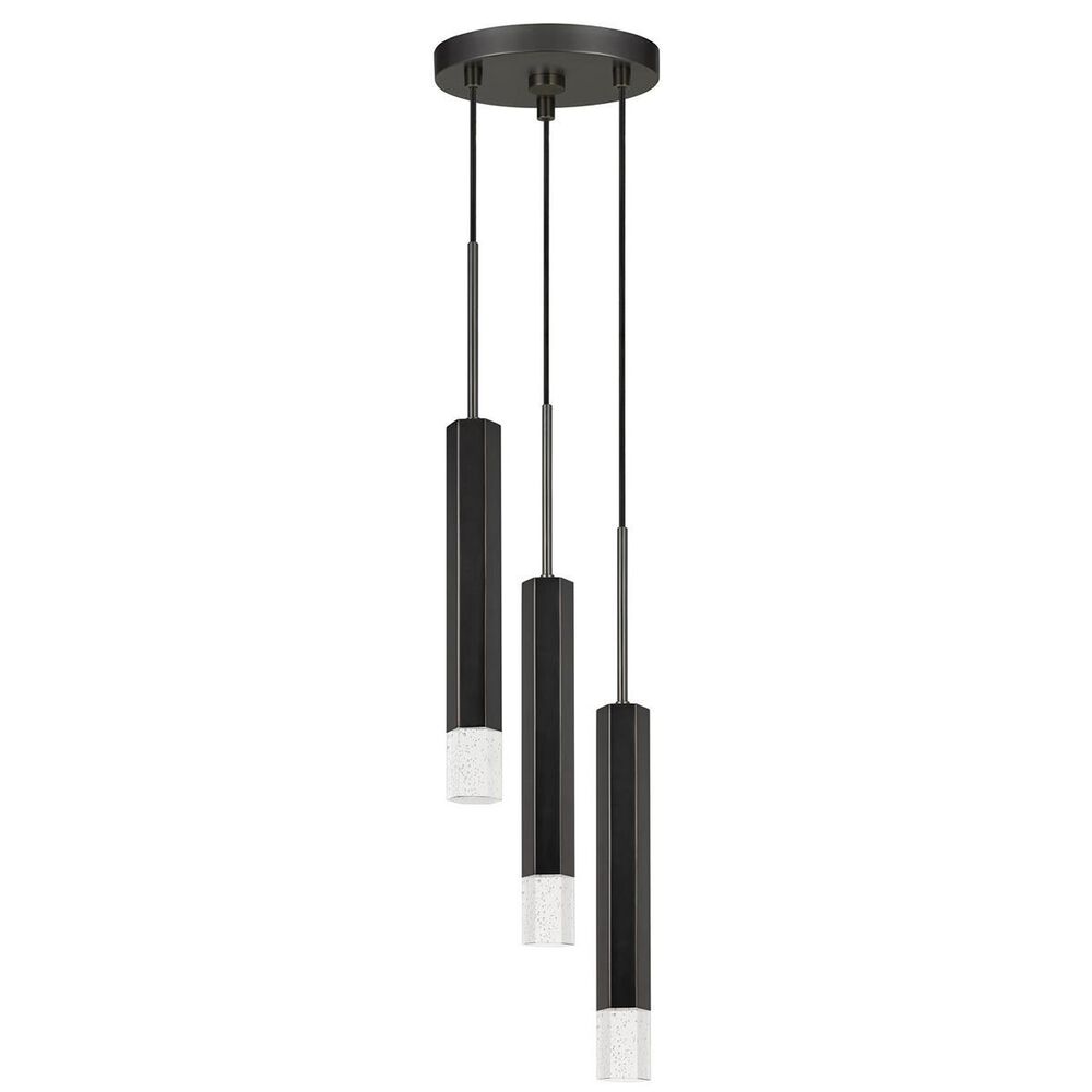 Cal Lighting 3 Light LED Pendant in Gun Metal, , large
