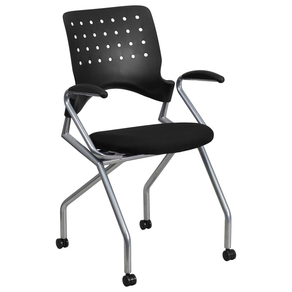 Flash Furniture Galaxy Mobile Nesting Chair in Black, , large