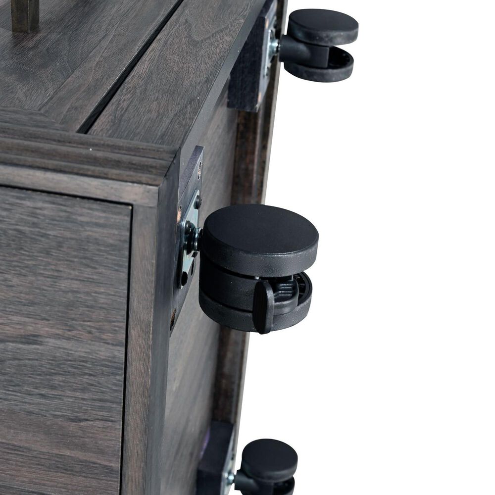 Belle Furnishings Modern Edge Castered File Cabinet in Caffe, , large