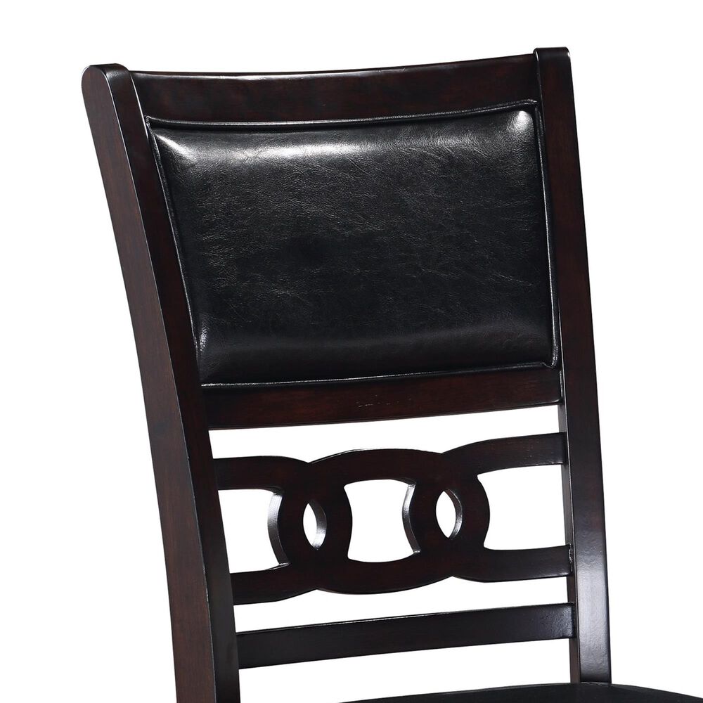 New Heritage Gia Dining Side Chair with Ebony Faux Leather Cushion, , large