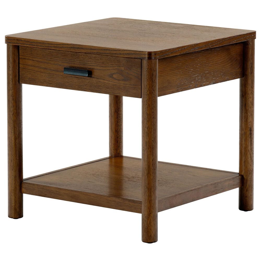 Safavieh Jaylessa 1-Drawer End Table in Medium Oak, , large