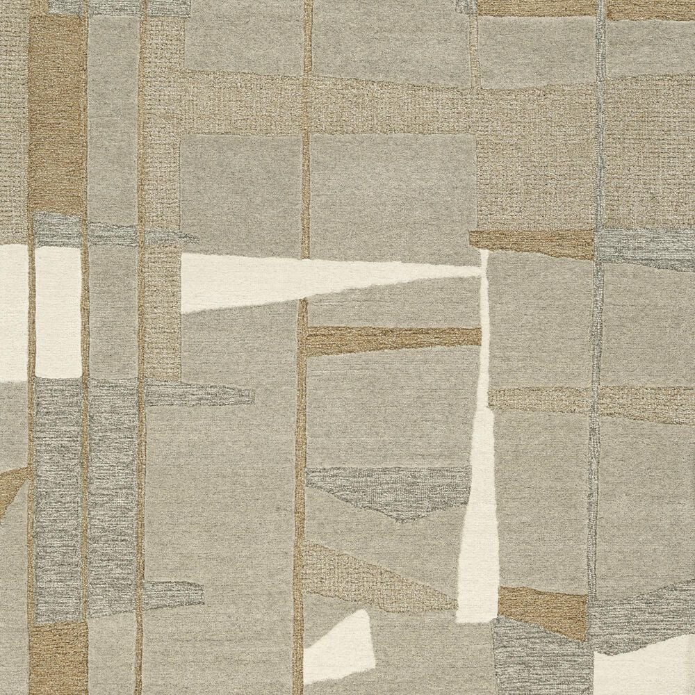 Ashley Abbotton 8&#39; x 10&#39; Taupe, Gray and Caramel Area Rug, , large
