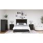 Urban Home Grace Eastern King Storage Bed in Raven Black, , large