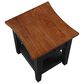 Crystal City Joplin End Table in Walnut and Ebony, , large