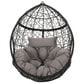 Hearth and Haven Castaic Outdoor Hanging Chair with Cushions in Light Gray, , large