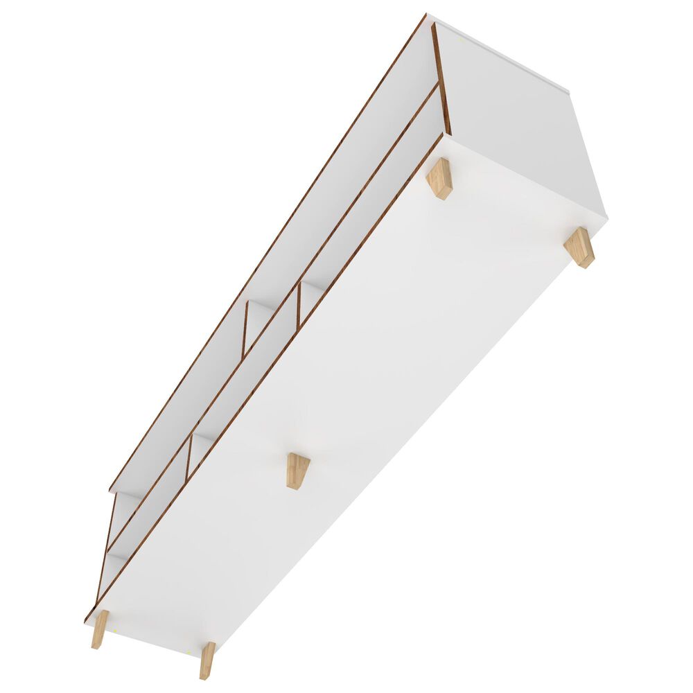 Dayton Warren 70.87&quot; TV Stand in White and Oak, , large