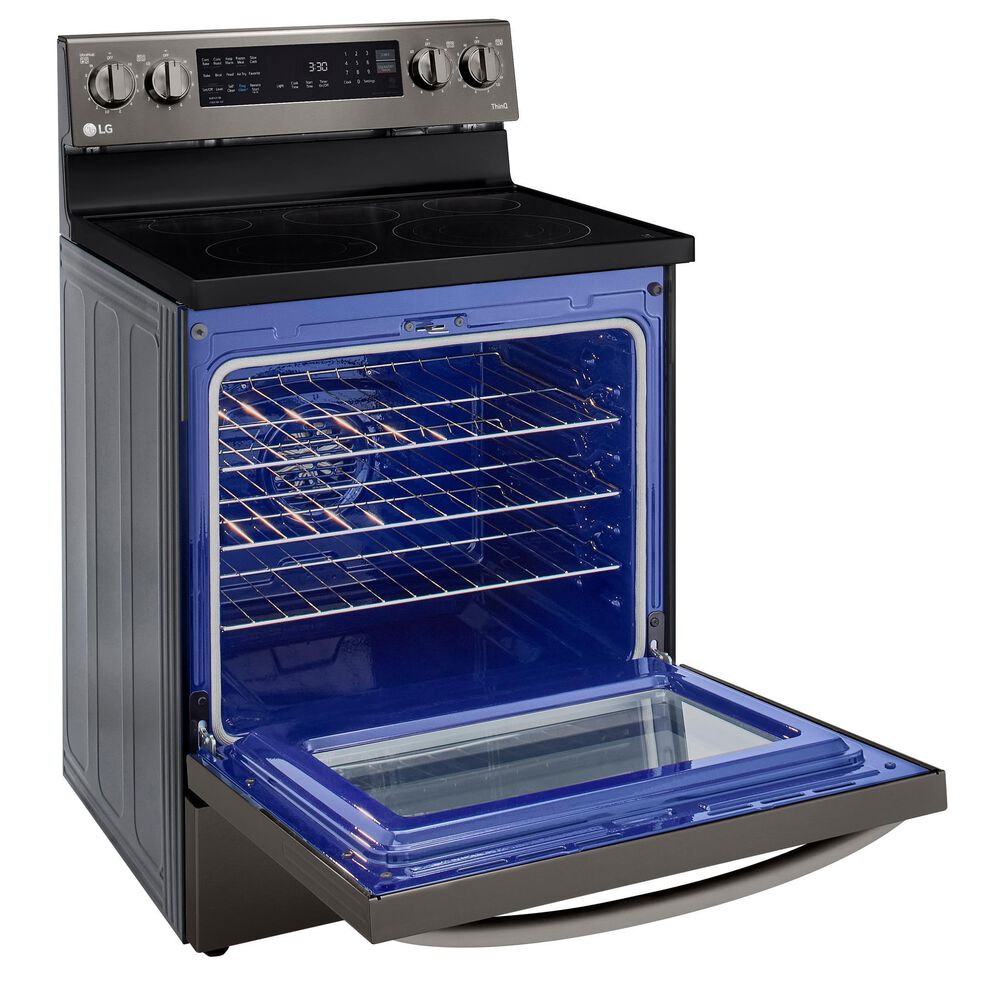 LG 6.3 Cu. Ft. Smart Wi-Fi Enabled True Convection InstaView Electric Range with Air Fry in Black Stainless Steel, , large