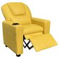 HOMLUX Marisa Kids Recliner Chair with Cupholder in Yellow, , large
