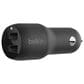 Belkin BoostCharge 24W Dual USB-A Car Charger in Black, , large